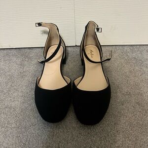 Women's Black Ankle Strap Shoes